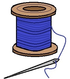 Free Clipart Sewing Needle And Thread