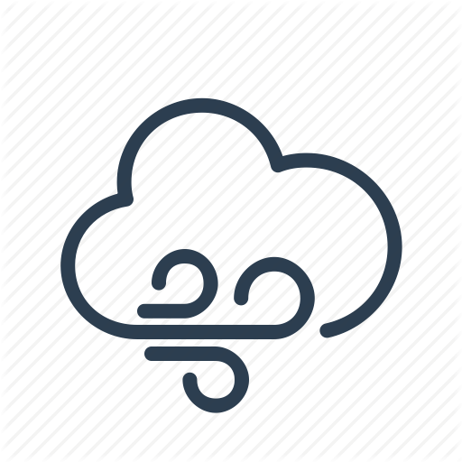 Breeze, cloud, cloudy, weather, wind, wind speed, windy icon ...