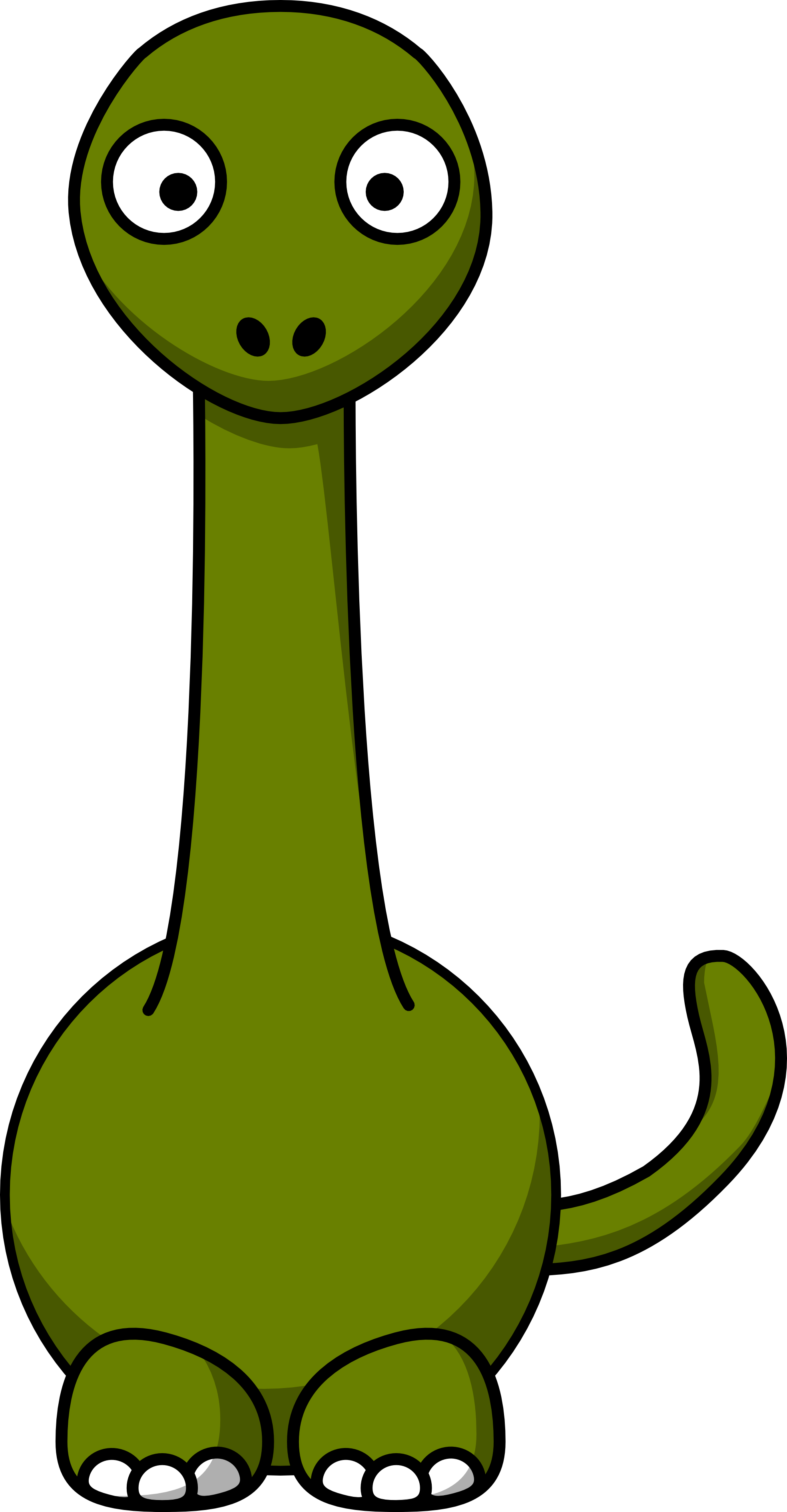 Brontosaurus Outline - ClipArt Best