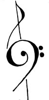 deviantART: More Like Treble Bass Clef Tattoo by
