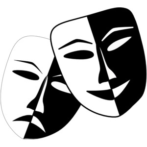 Theatre Masks clip art - Polyvore