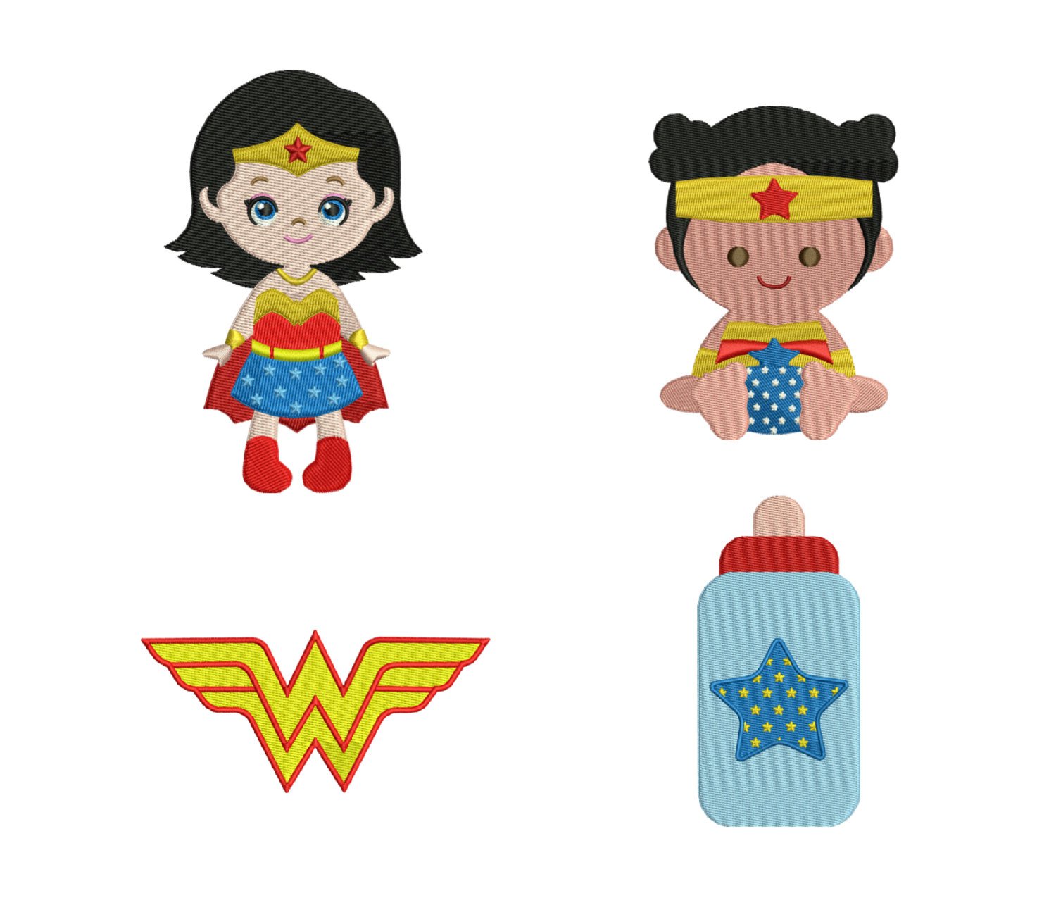 Baby wonder woman clipart