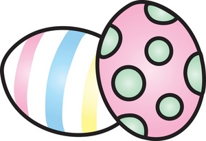 Hidden easter eggs clipart