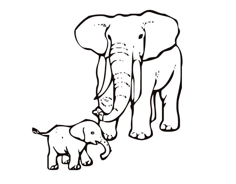 Elmer The Elephant Coloring Page - AZ Coloring Pages