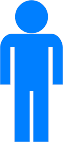 Blue person clipart
