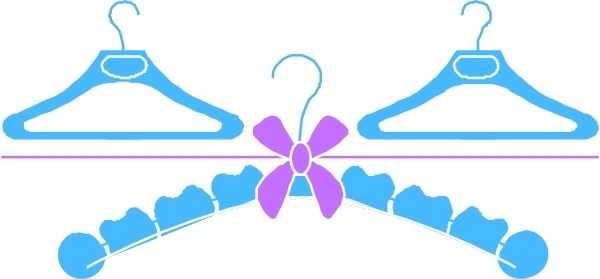 Clothes Hangers clip art Free vector in Open office drawing svg ...