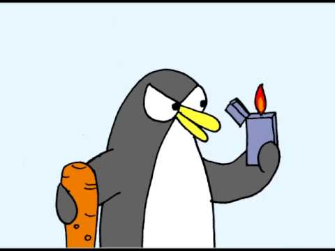 Funny Animated Evil Penguins Video - YouTube