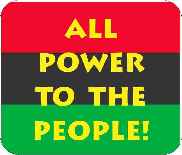 All Power To The People Mouse Pad Black Panthers-All Power To The ...