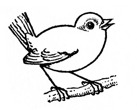 Kids Printable - Draw Some Birds #2 - The Graphics Fairy