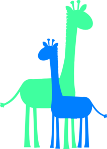 Birthday Boy Giraffes clip art - vector clip art online, royalty ...