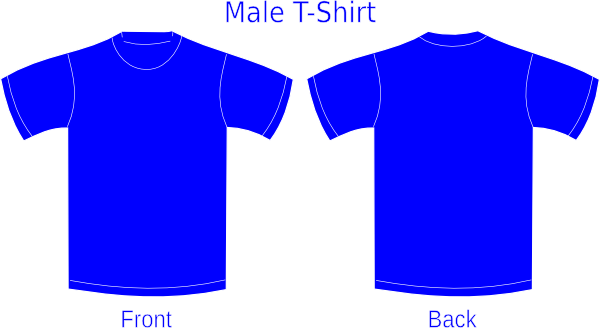 Blue Shirt Template Clip Art - vector clip art online ...