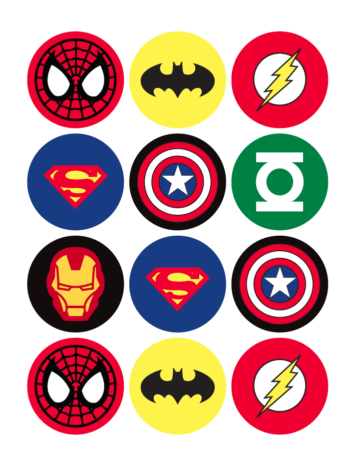 Printable Superhero Logos - Printable Blank World