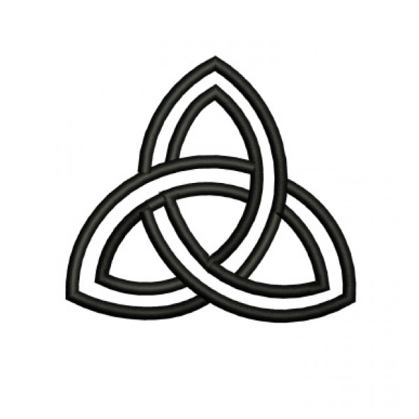 Trinity Symbol Embroidery Design