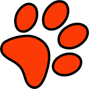 Blue Paw Print Clip Art - vector clip art online ...