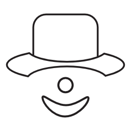 Joker, IOS 7 interface symbol vector icon | Free Other icons