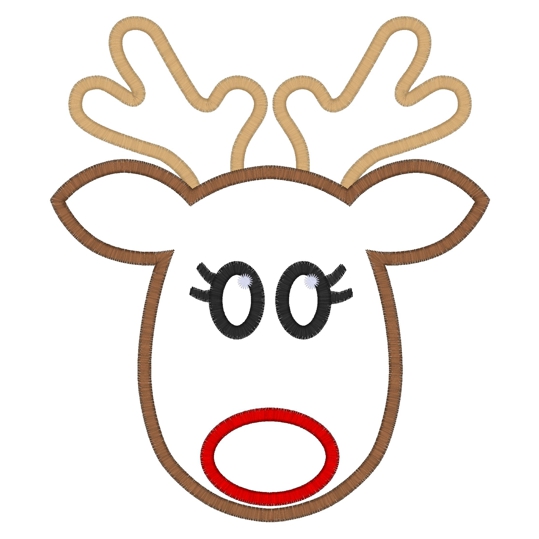 Free Printable Reindeer Face Template - Printable World Holiday
