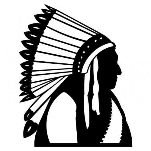 Indian Chief Metal Western Wall Yard Art Silhouette | CabinHollow ...