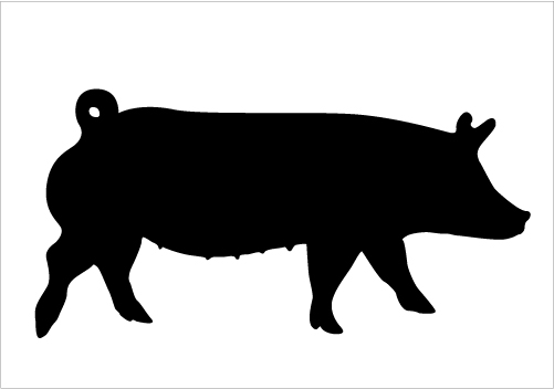 Show Pig Silhouette