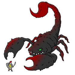 How to Draw a Giant Black Scorpion