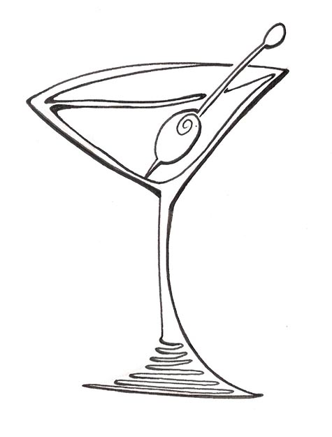 Martini Glass Artwork