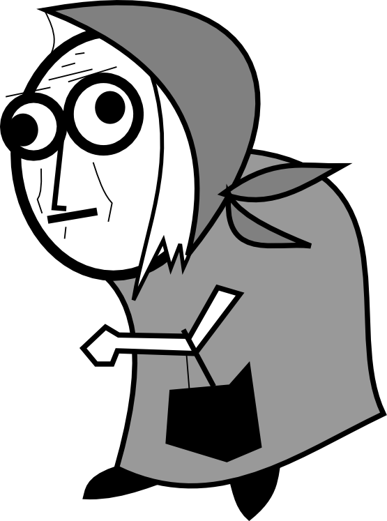 Clip Art: Old Lady September 2011 Clip Art SVG ...