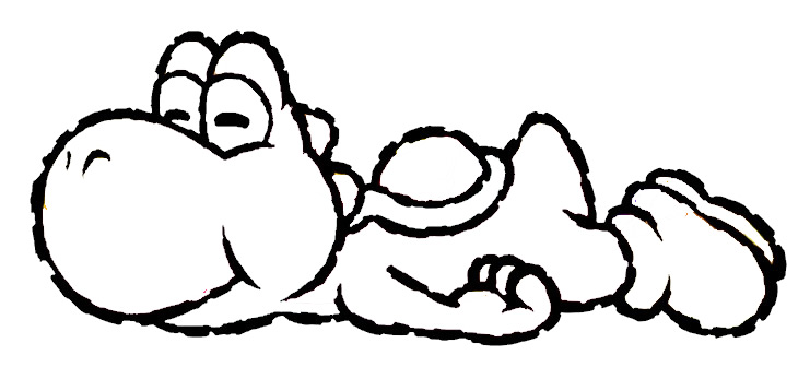 Yoshi coloring pages to print