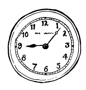 Clock Line Drawing - ClipArt Best