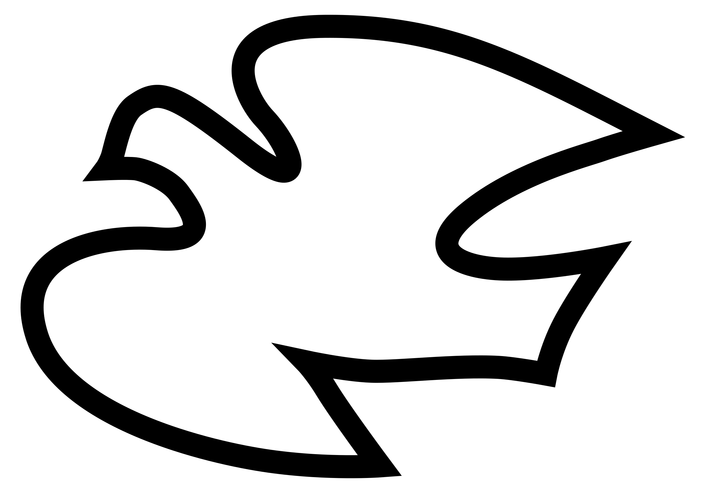 Clipart - simple dove outline