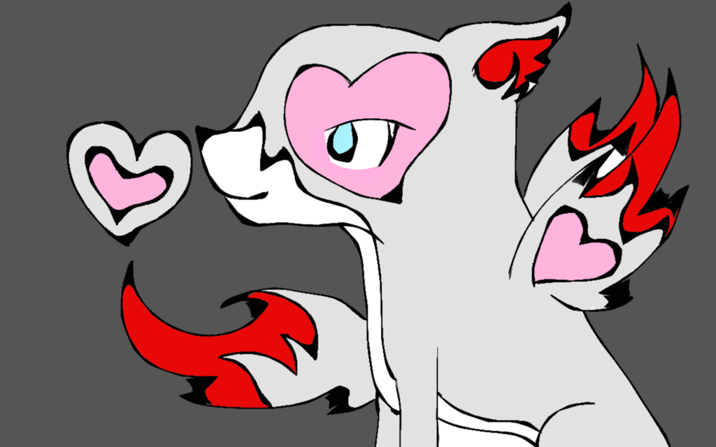 Super Cute Heart Wolf by Warriorwolve on DeviantArt