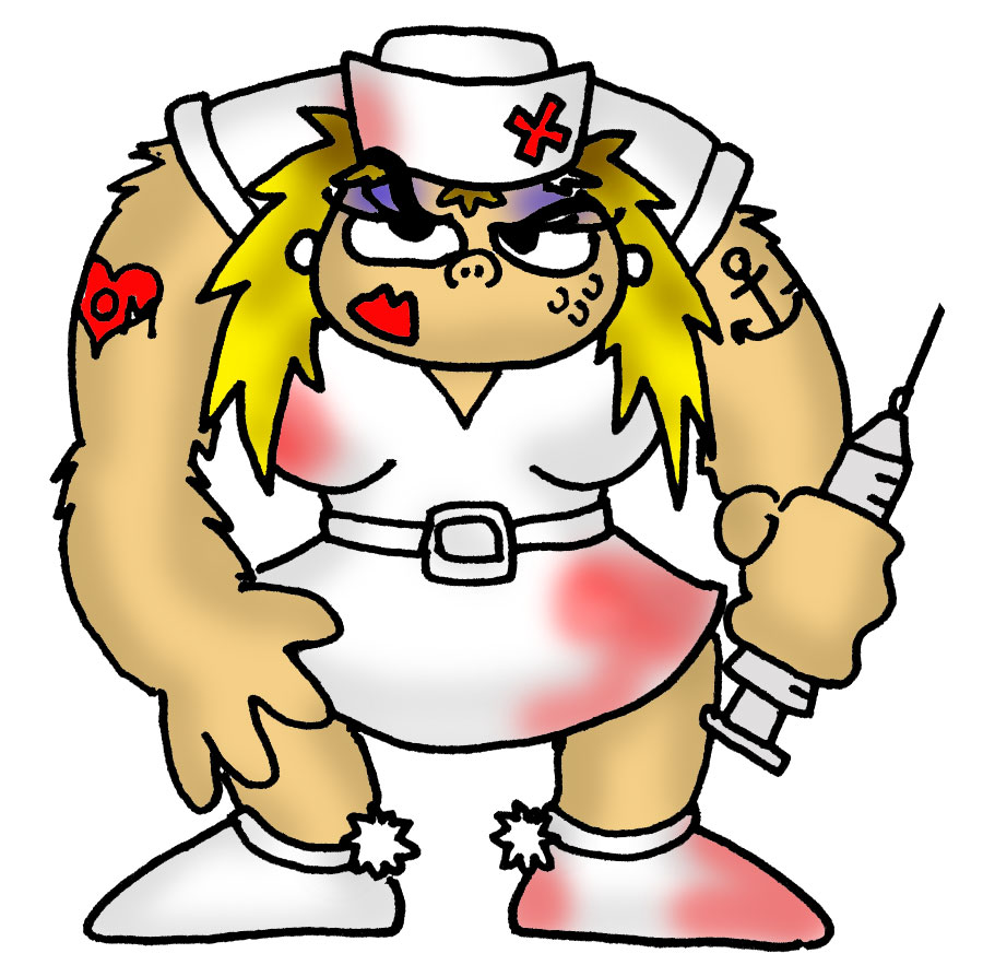 Scary nurse card art by PhilipBedard on DeviantArt