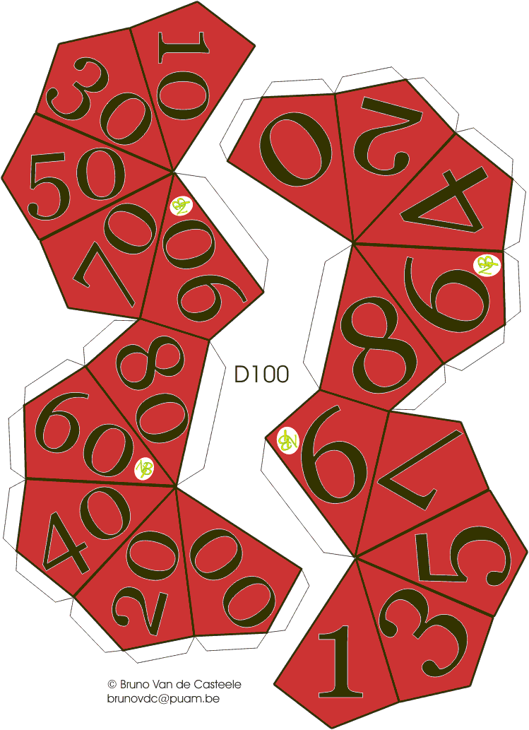 Free Paper Model Dice