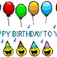 Smiley Blow Out The Candles Party Confetti Happy Birthday Sign ...