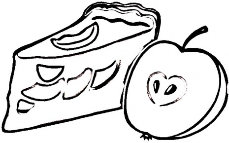 Apple Pie coloring page | Super Coloring