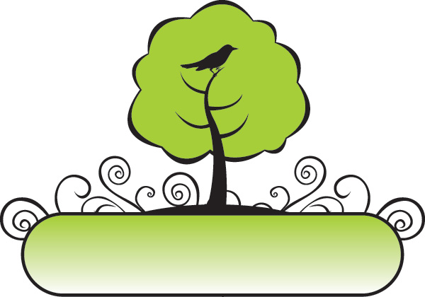 Banner Tree - Vector Graphic by DryIcons