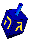 Hanukkah Clip Art - Blue Dreidels