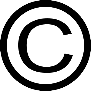 Thin Copyright Symbol clip art Free Vector / 4Vector