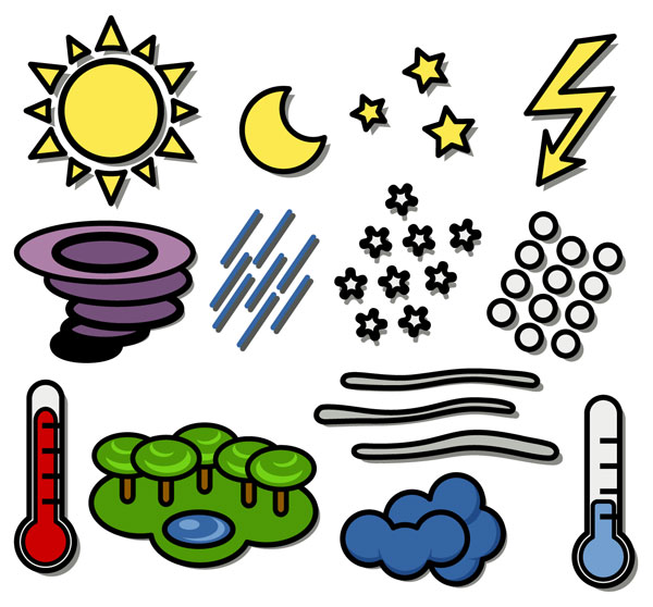 Weather chart symbols