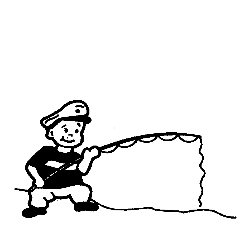 SAILOR,CARTOON HOLDS FISHING ROD by Tweed Bait Pty Ltd - 971371