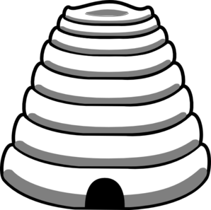 baby bees house: Free bee hive drawing