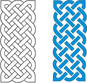3 by” Celtic knots, no breaks | Nacho Grandma's Quilts