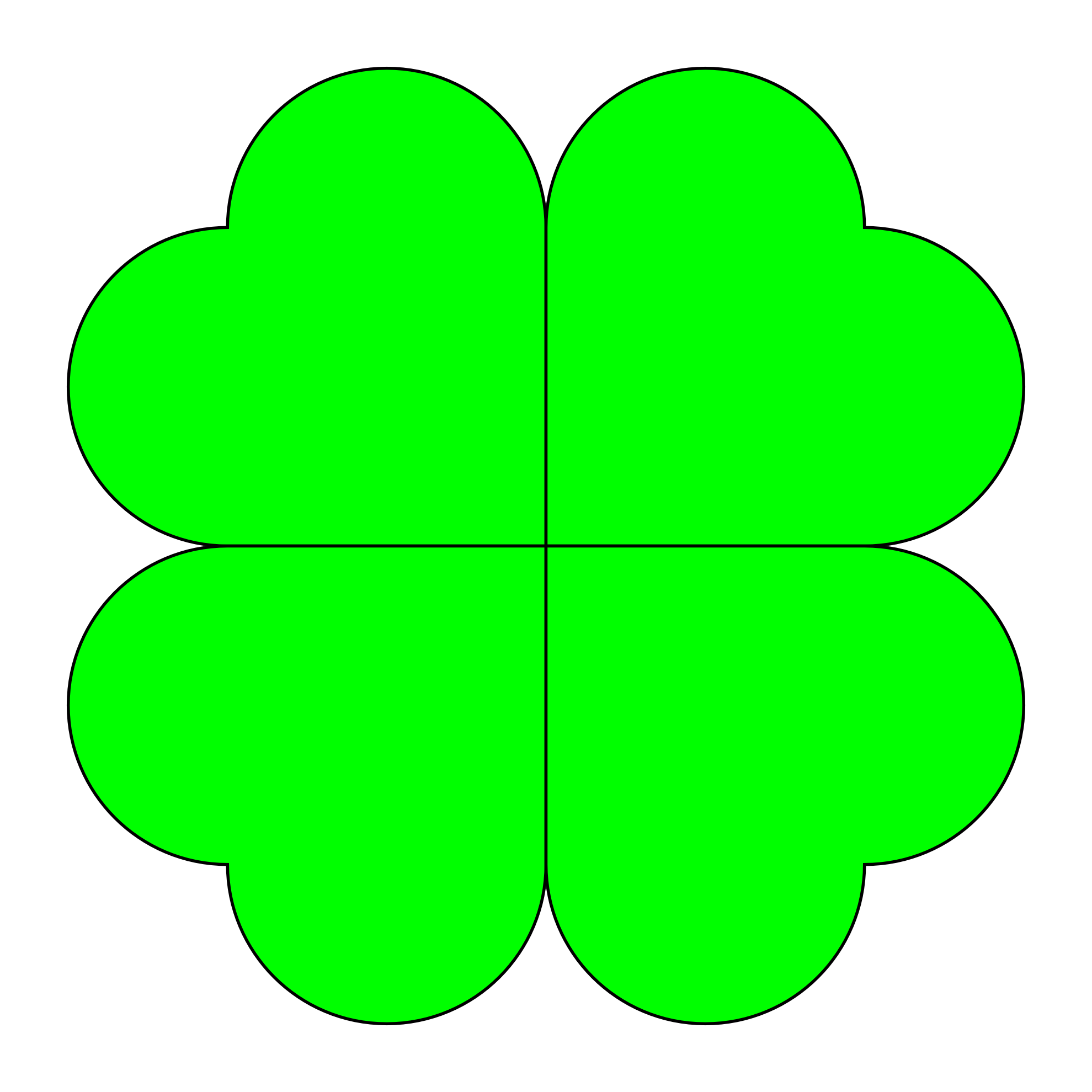 four leaf clover SVG
