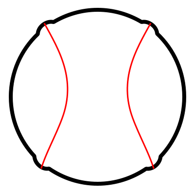 Drawing a cartoon baseball