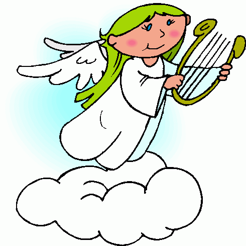 angel_&_harp clipart - angel_&_harp clip art