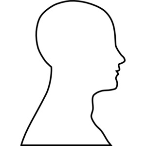 Blank Human Face Outline