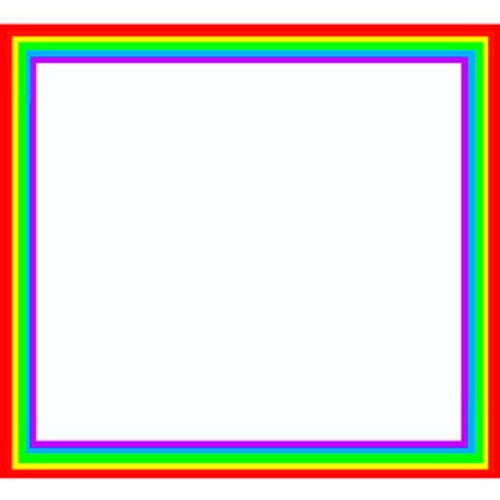 Rainbow Border Clip Art