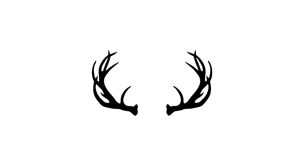 Deer Antlers Clipart Black And White - Free ...