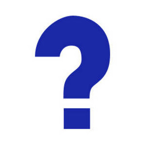 Blue question mark clip art