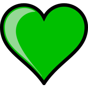 Green Heart clip art - Polyvore