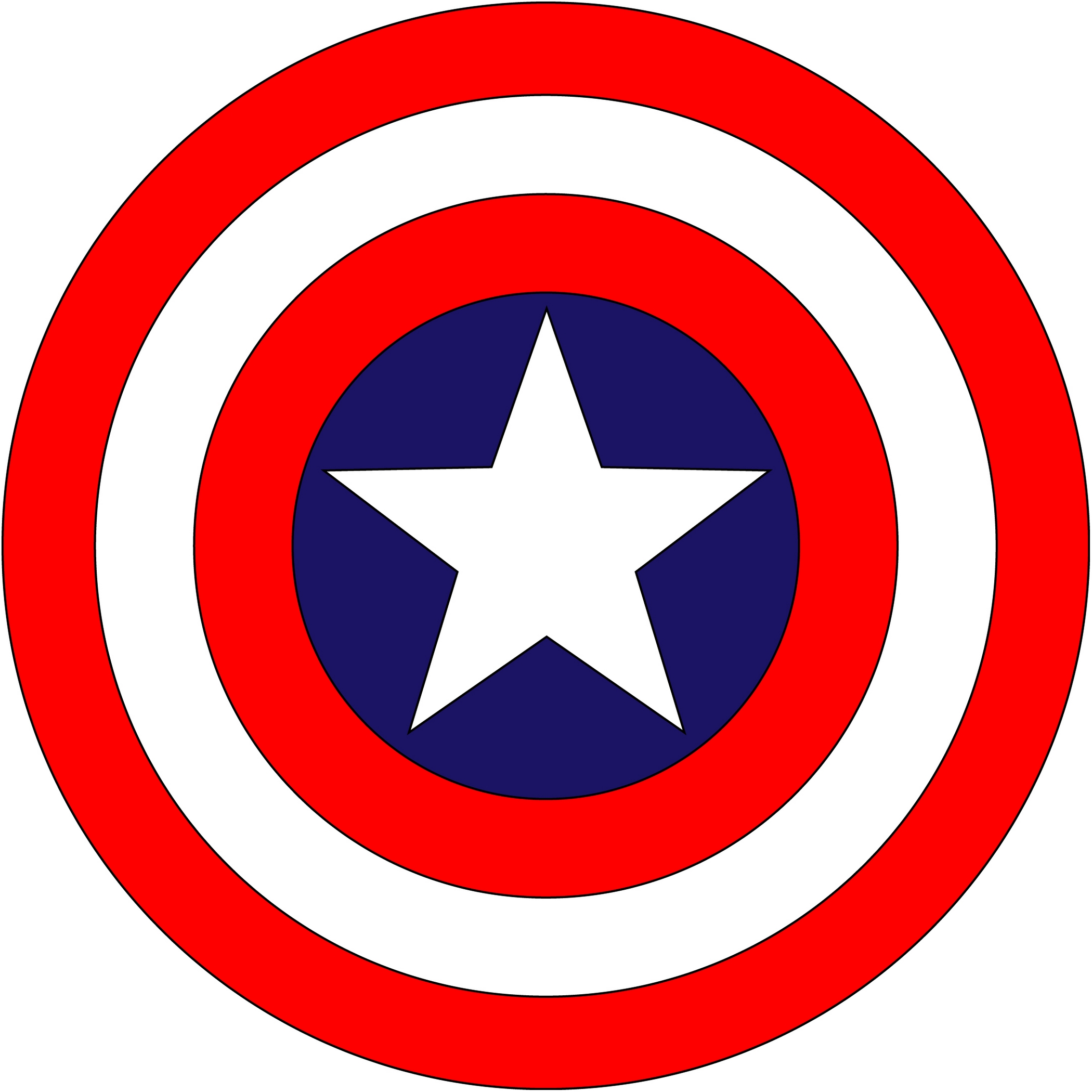 Captain america logo clip art