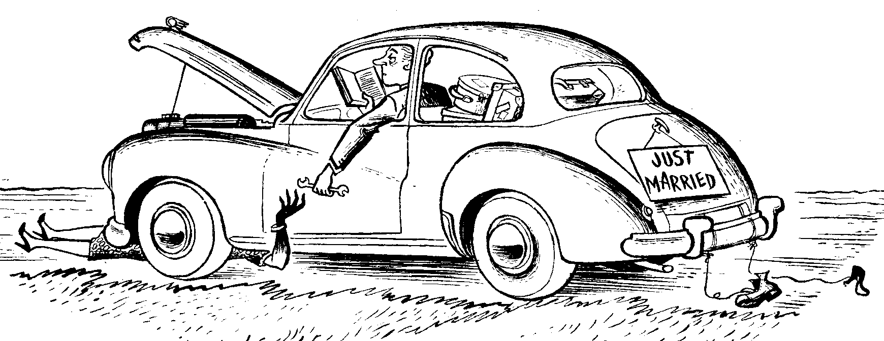 wedding car cartoon images